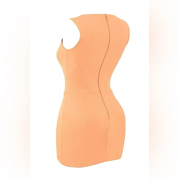 HOUSE OF CB ENYA APRICOT CORSET MINI DRESS, Size Small, $225